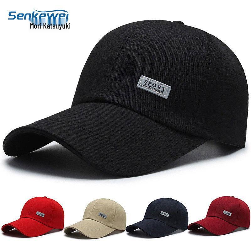 

Men s Luminous Logo Duckbill Baseball Cap: Spring/Summer Canvas Sunshade Hat for Outdoor Casual Wear Adjustable червоний