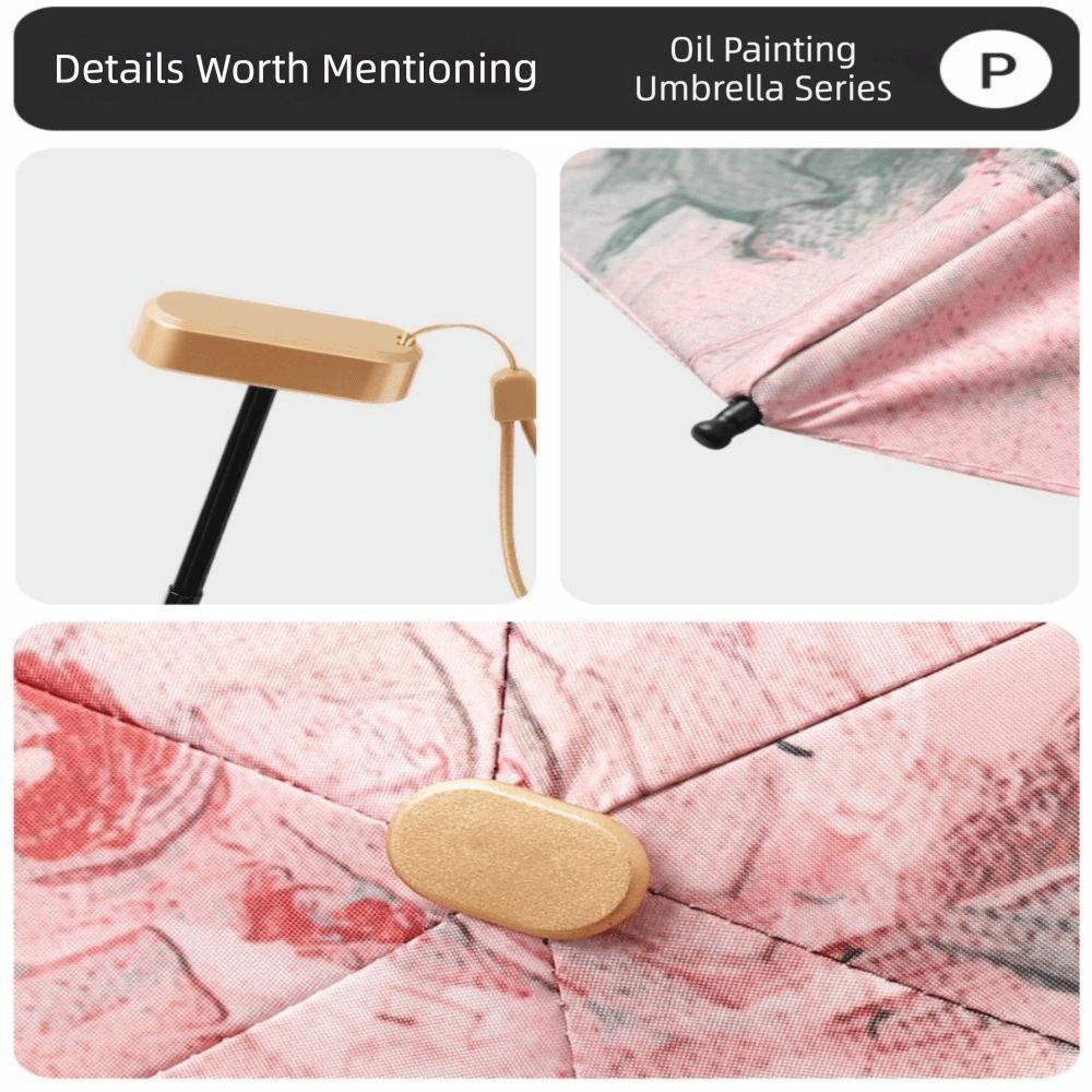 Folding Mini Sun Umbrella Portable Sun Rain Umbrella Stylish Compact Pocket Umbrella  Rain Or Shine