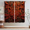 Tribal Totem Shade Curtain Tiebacks Kitchen Curtains 2 Pcs Set Blackout Curtains In the Living Room Decoration Window Blinds