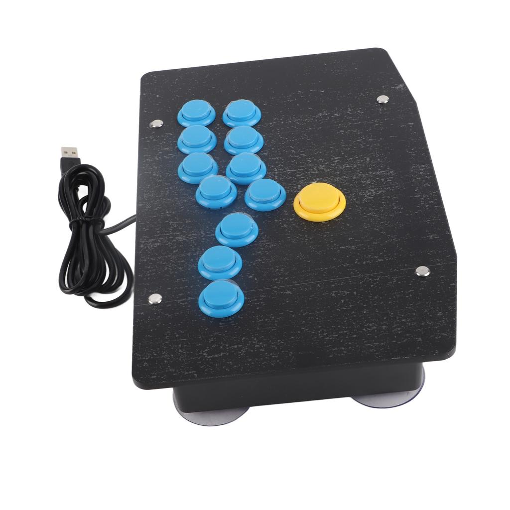 Arcade Controller 12 Keys Supports SOCD All Button Arcade Fight Stick with Turbo Function for Game