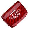 Carbon Fiber Keyless Engine Start Stop Button Decor Trim Cover for Corvette C7