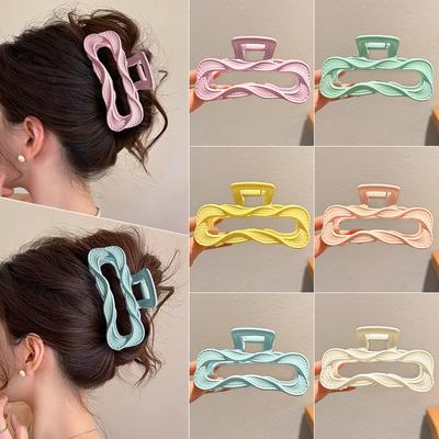 Acrylic Square Hair Clip Women's New Fashion Premium Shark Clip Outdoor Hair Accessories