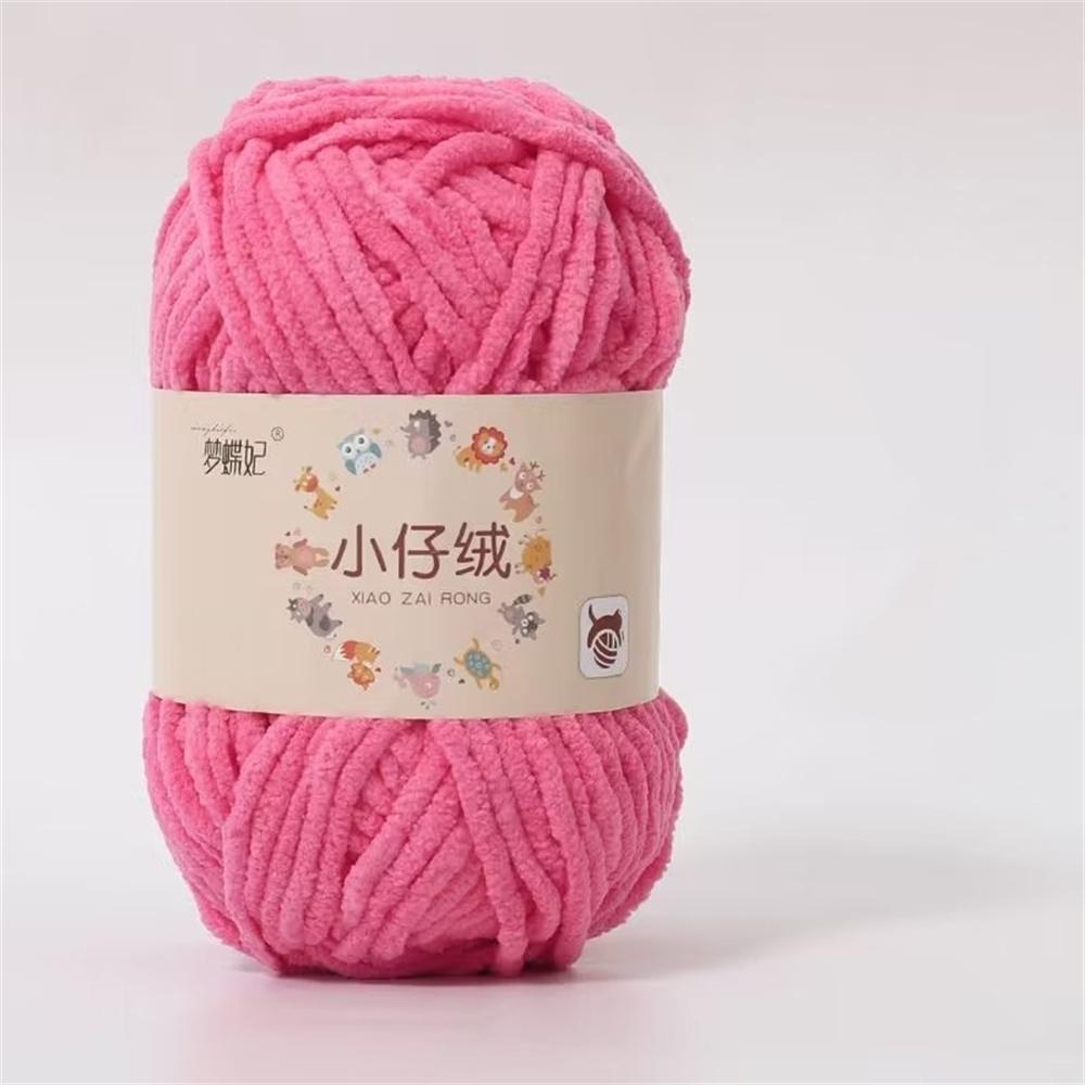50g Milk Cotton Thick Velvet Yarn Handmade DIY Knitting Yarn Wool Line Baby Scarf Hat Soft Warm Crochet Blanket Chenille Yarn