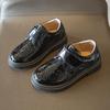 Boys' Black Leather Loafers - Soft Sole for Spring/Autumn, British Style, Perfect for Primary School Performances