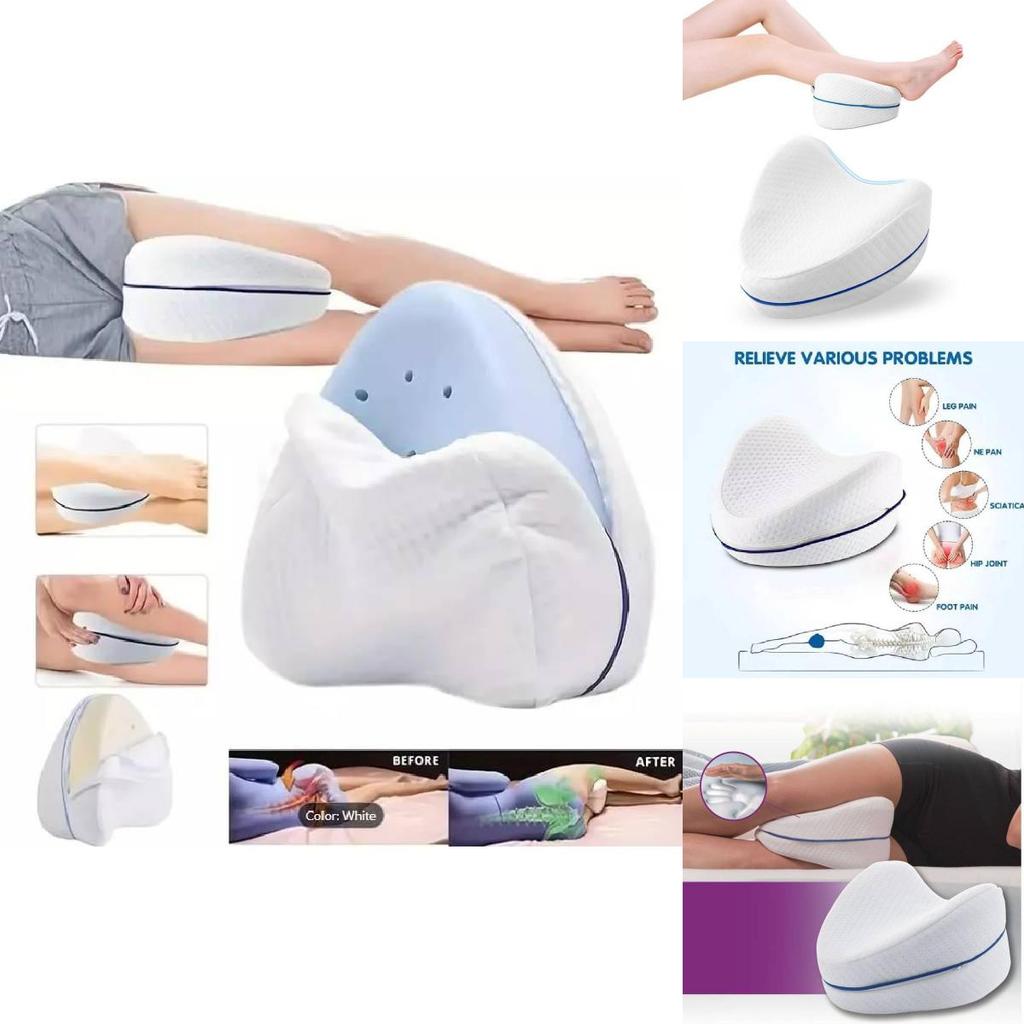 Cómoda Almohada para Piernas de Espuma Viscoelástica Para Durmientes de Lado Ideal Para el Embarazo y un Sueño Reparador