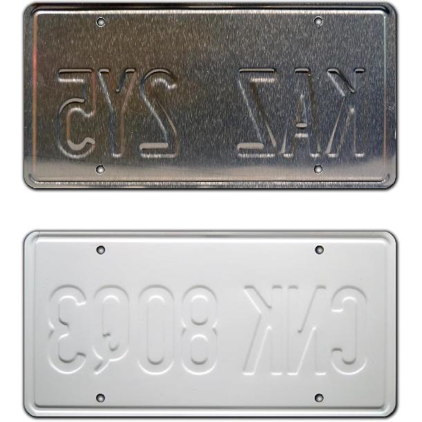 Winchester Impala | Kaz 2Y5 + CNK 80Q3 | Metal Stamped License Plates