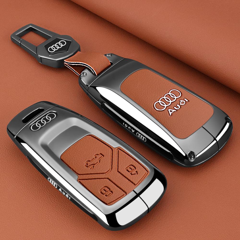 NEW Zinc Alloy Fashion Car Remote Control Key Case Cover For B Q3 A4 A5 Q5 Q7 SQ7 8W S4 S5 TT TTS 8S RS Keychain Accessories