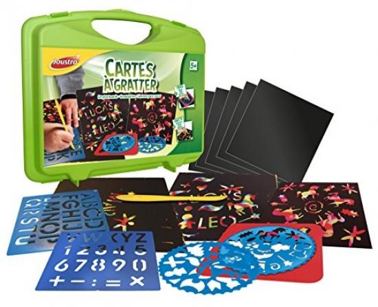 Joustra Mallette Mandala De Voyage - 6 Mandalas + 10 Feutres + Feuilles A5 Pour +200 Dessins Coffret Mandala 6 Planches