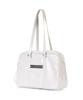 Nick&Nicole Crystal Leather Boston Bag_Cream