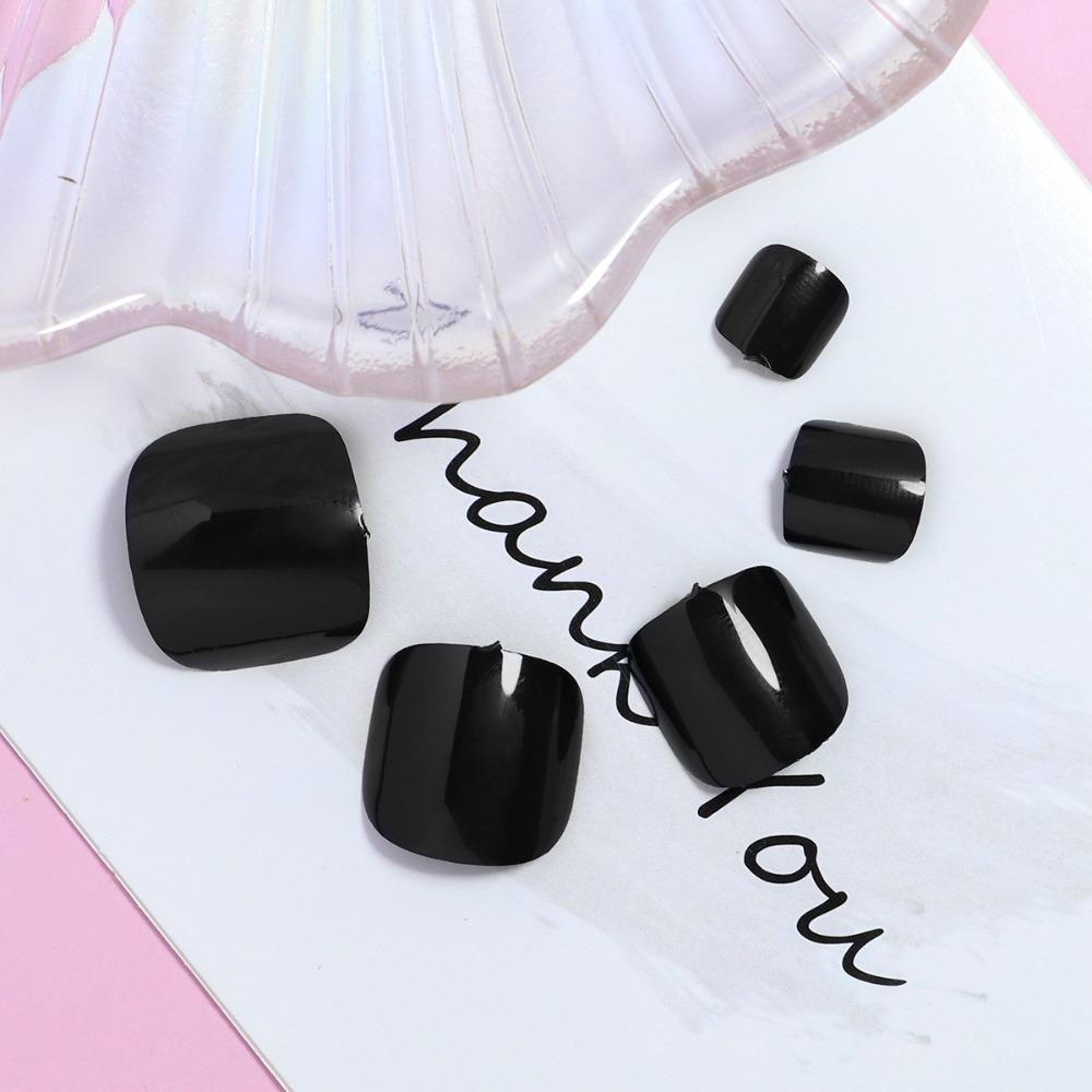 Faux Fingernails False Toe Nails Wearable Manicure Foot Nail Tips Detachable Fake Toenails  Women
