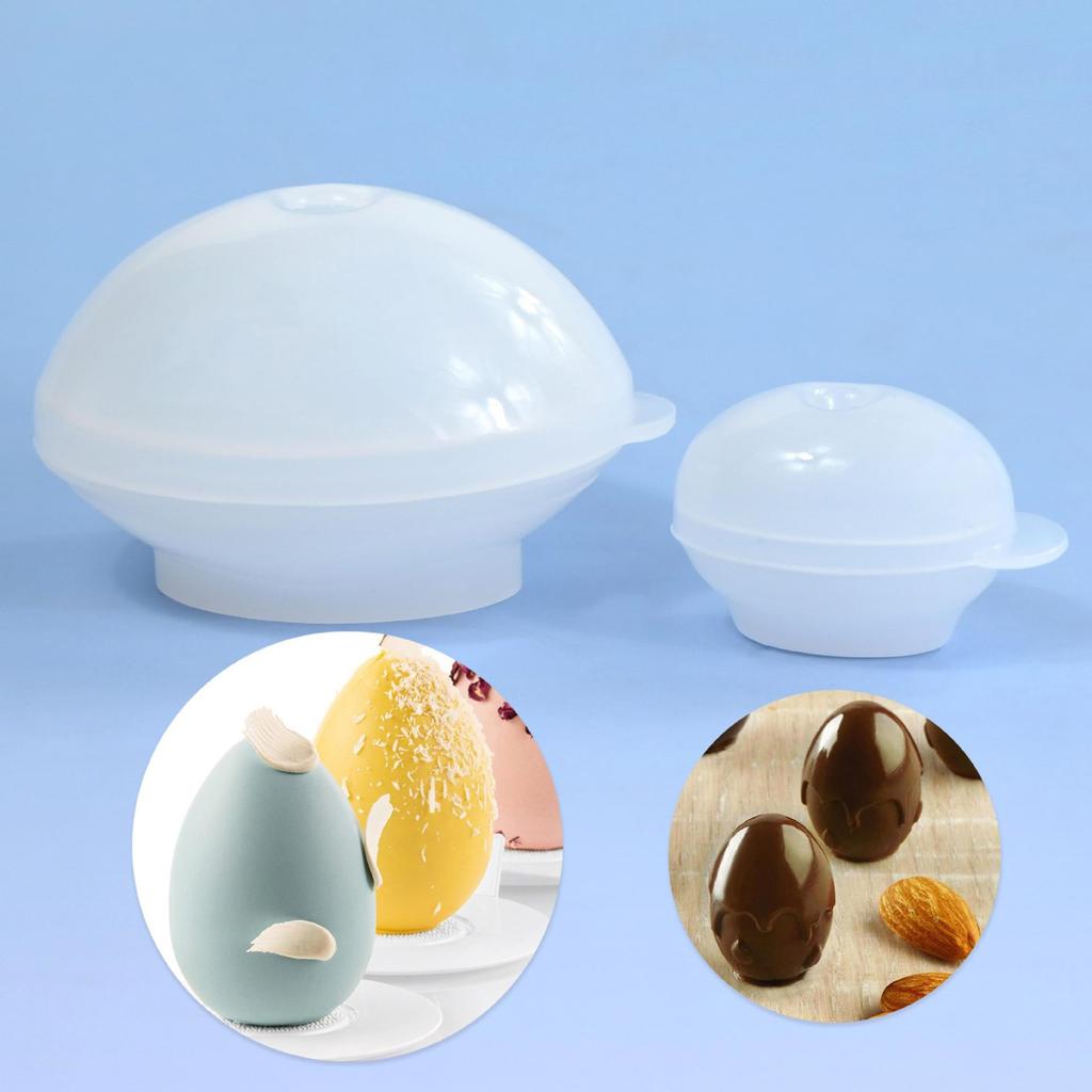 3D Egg Shape Silicone Molds Fondant Fondant Cake Molds Making Pastry Chocolate Molds Baking Decorating Tool Nonstick
