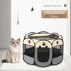 Indoor Pet Fence: Octagonal Enclosed Cat Bed & Folding Dog Tent