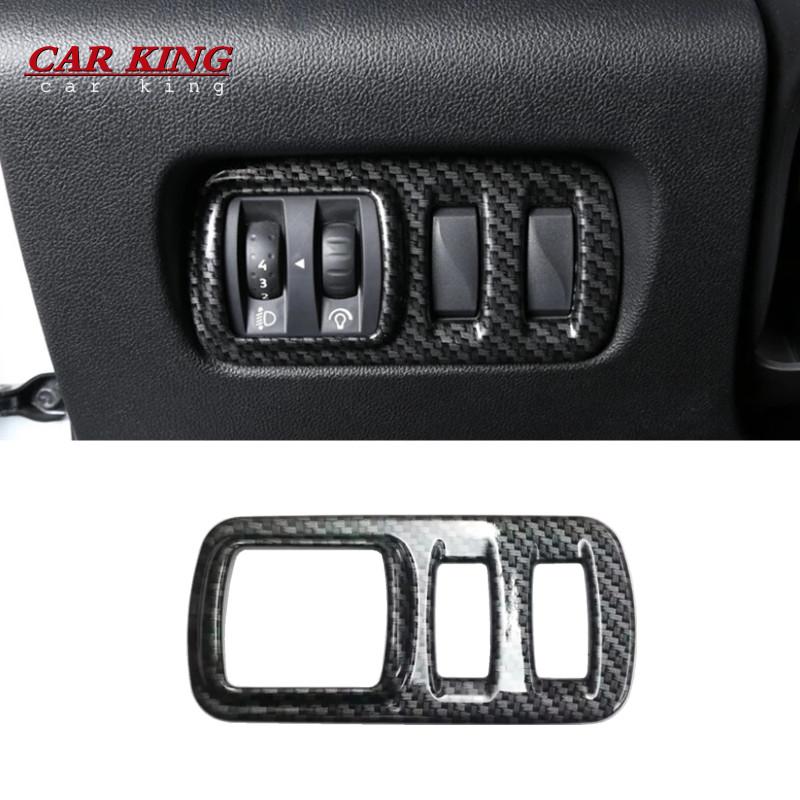 For Renault Kadjar 2015 2016 2017-2019 Car Styling Cover Protect Stick Trim Carbon Fibre Car Door Inner Built Handle Bowl 4pcs