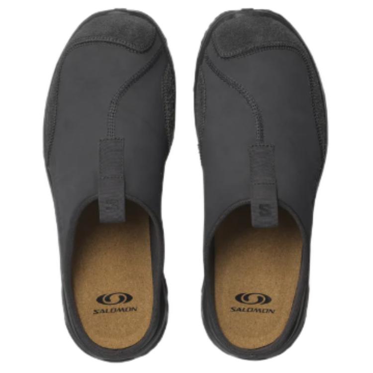 Salomon Rx Slide Leather Minimalist Anti-Slip Closed-Toe Slippers Unisex Slippers Black 477511