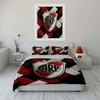 Red Black CARP Logo Bedding Set Bedding Duvet Cover Set Duvet Cover Pillowcases (1 * Duvet Cover 2 * Pillowcases, without duvet insert)