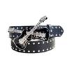 Jeans Belt Women'S Decorative Casual Belt Guitar Buckle Rock Punk Simple Belt