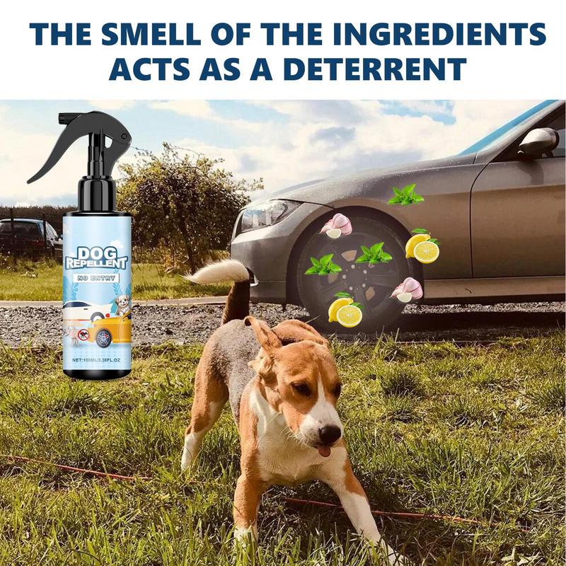 Hundeabwehrspray für Autoreifen, 100 ml, Anti-Hundeurin-Spray, verhindert das Pinkeln von Hunden, Abwehrspray gegen Hundeurin, Autoreifen, kein Pinkeln
