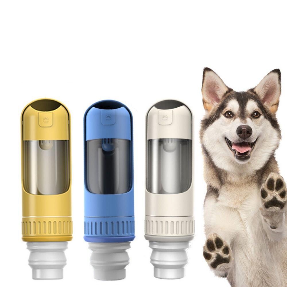 Plastic Dog Water Bottle Leakage Proof Dog Feeder Bowl Dispenser  Travel