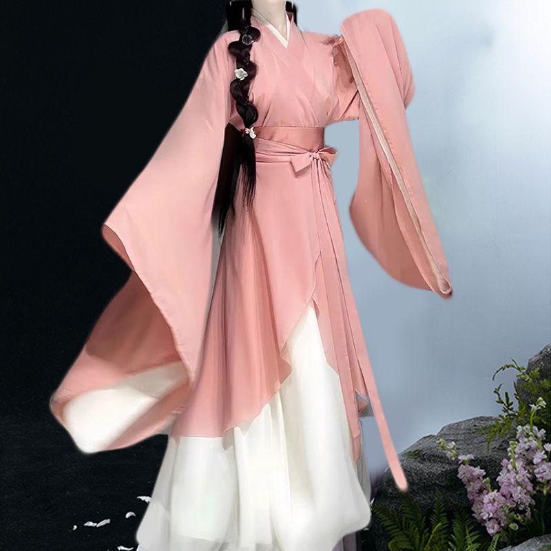 Chinese Wei And Jin Dynasties Style Restoration Hanfu Women's Suit