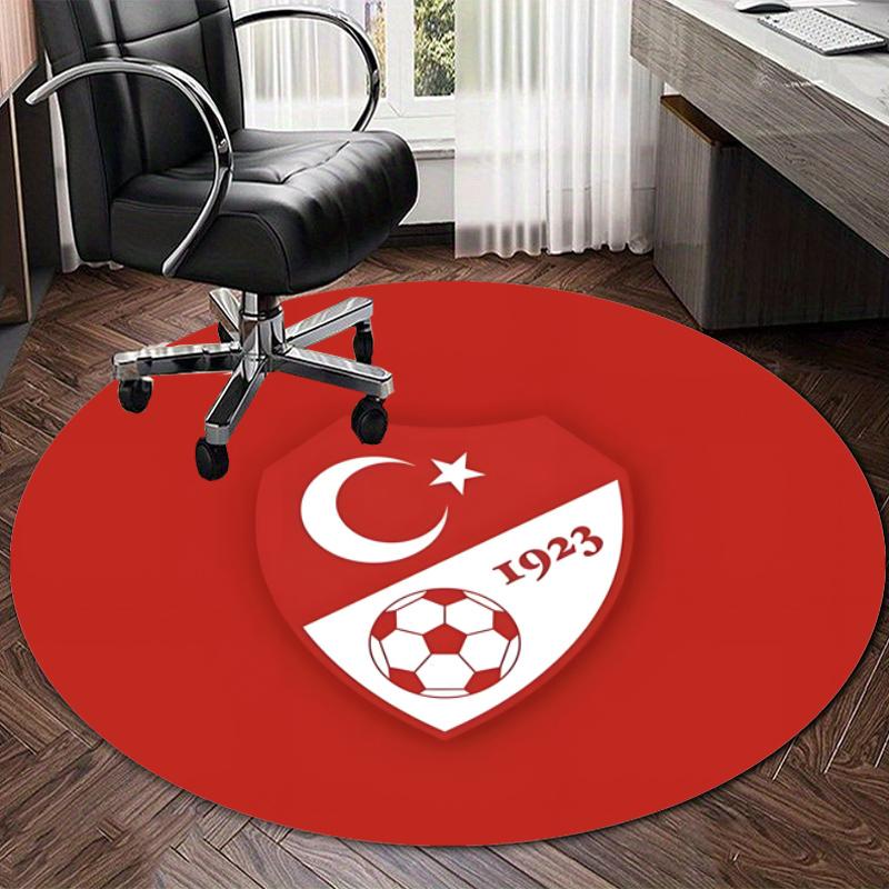 Personalized Bizim Çocuklar Türkiye Round Chair Office Rug - Perfect for Mat, Office Chair & More - Ideal Gift for Birthdays and Holidays