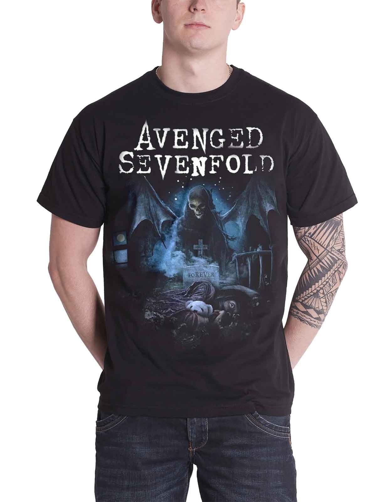 Avenged Sevenfold Recurring Nightmare Band Logo Official Mens New Black T Shirt XXL
