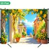 1Pcs Lemon Sunshine Alley Decoration Background Winter Backdrop Decorations For Photo Studio Photo Booth Christmas Party