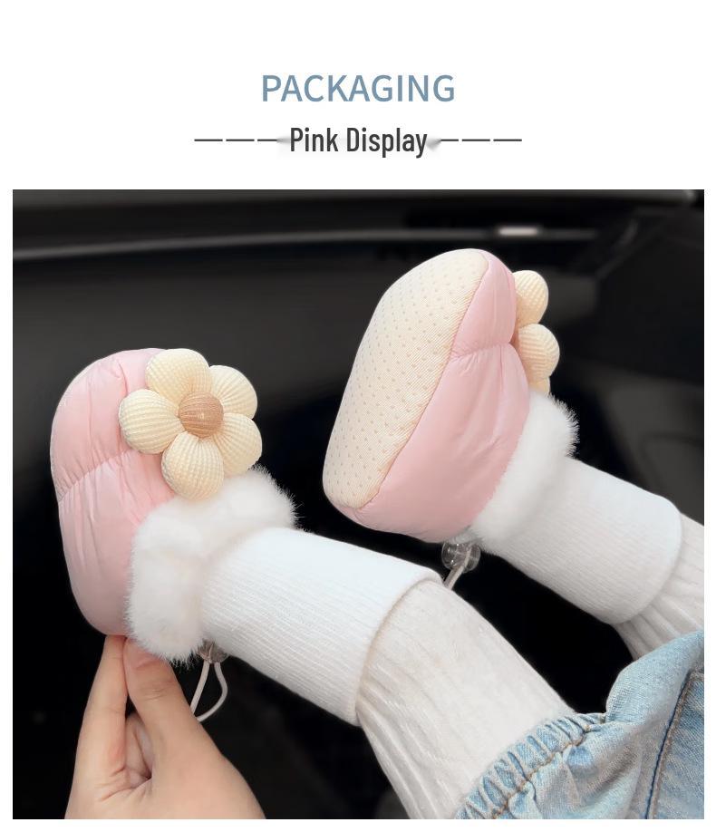 Soft Sole Baby Shoes & Socks for 6-12 Months - Velvet Lined, Non-Slip, Warm Winter Boots for Girls