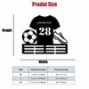 1pc Custom Iron Soccer Medal Hanger Personalized Football Jersey Number Medal Display Rack for Sports Awards