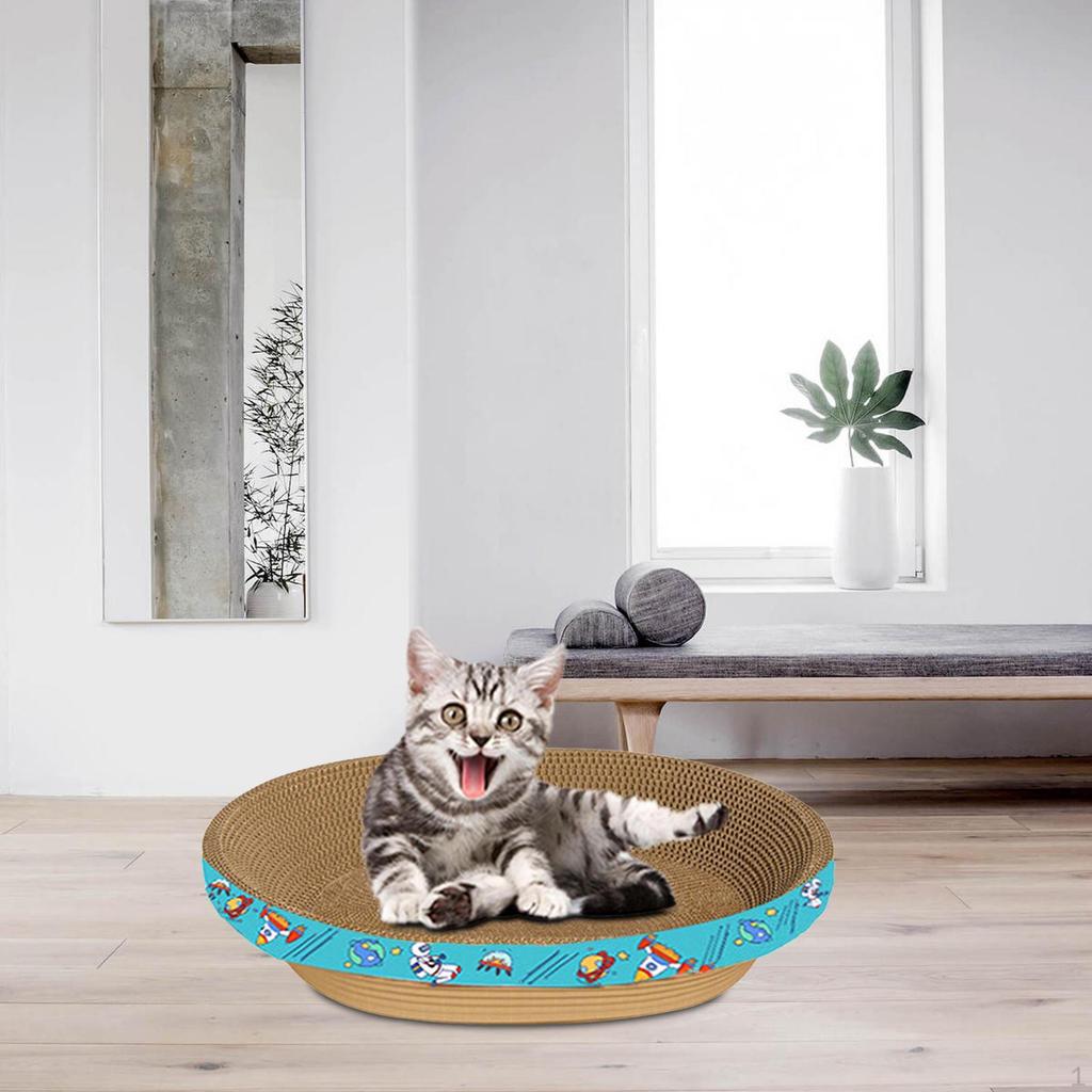 Cat Scratcher Board Cardboard Corrugated Scratch Pet Cushion Sofa for Indoor