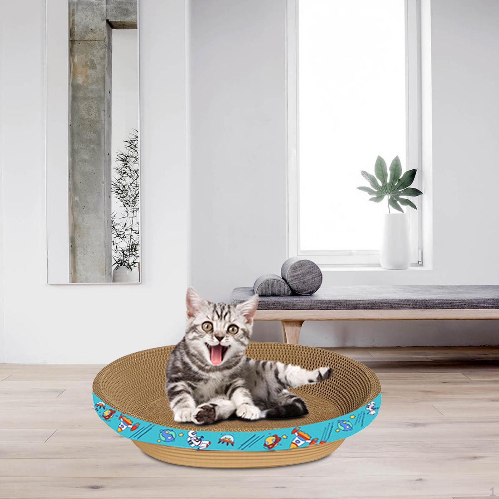 Cat Scratch Cardboard Corrugated Bowl Nest Paper to Protect Furniture Grinding Claw 55cmx10cm