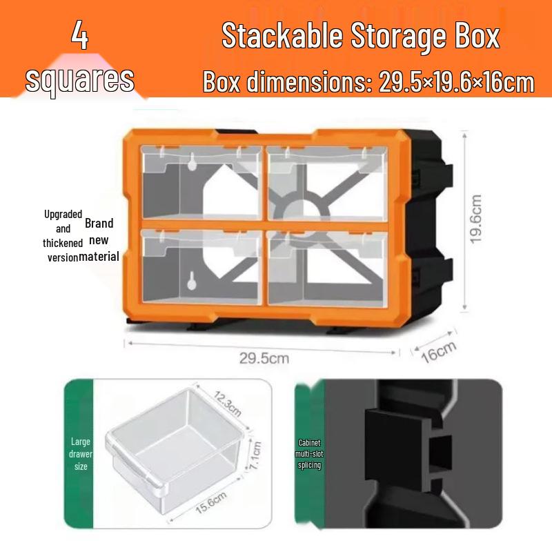 Plastic Drawer Parts Storage Box for LEGO and Tool Organization