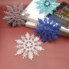 Christmas Snowflake Pendant 24pcs/set Glitter Plastic Tree Window Wall Decor