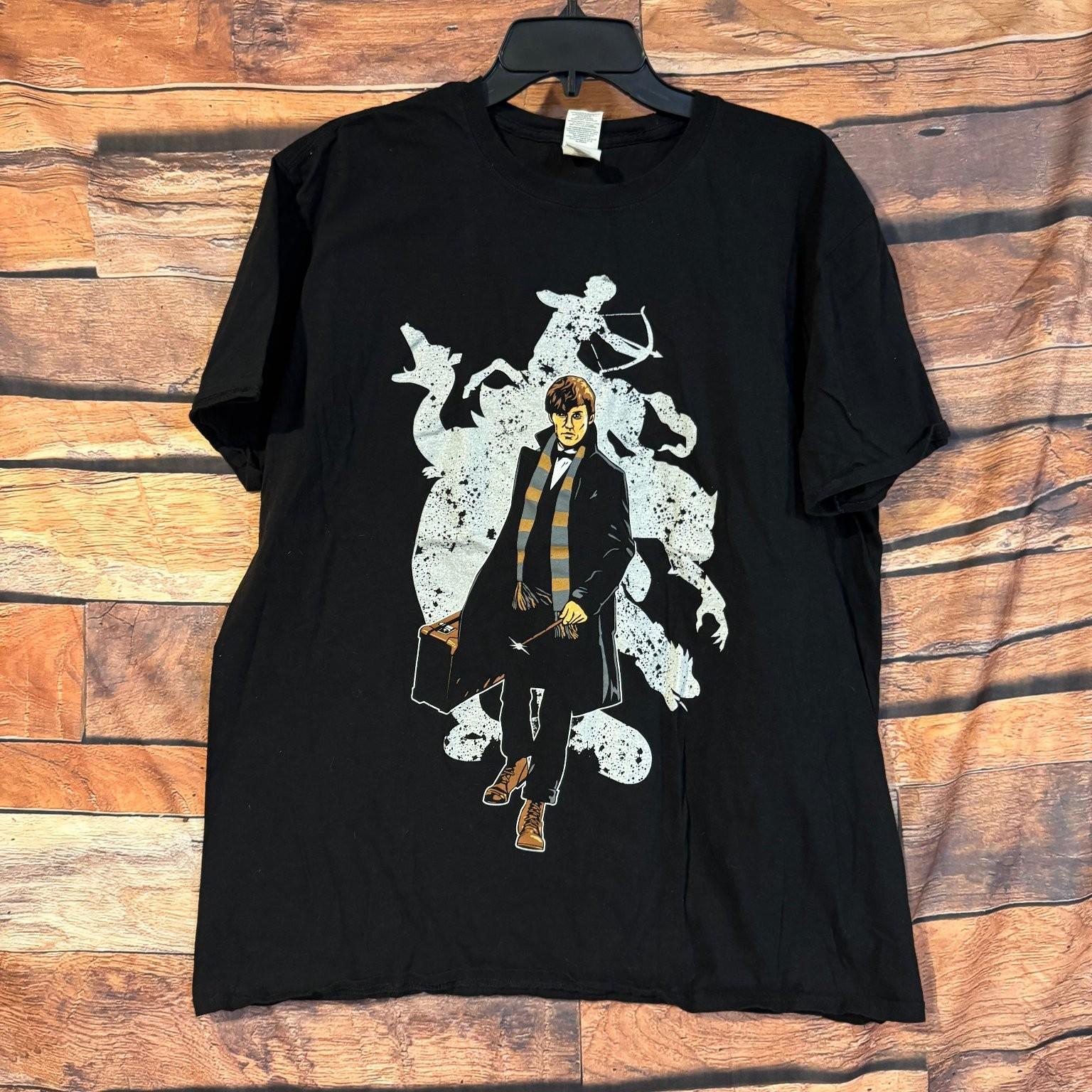 Newt Scamander Fantastic Beasts Mens XL Black Loot Crate Exclusive Tee Unisex T-Shirt XL