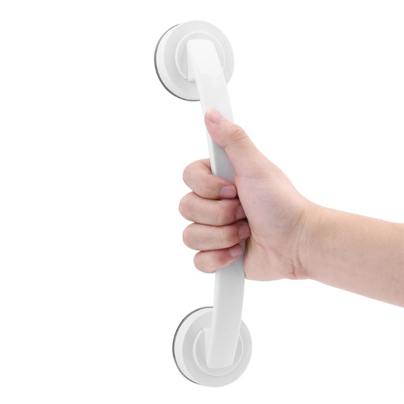 1PC Wall Suction Cup Grab Bar Self-Adhesive Hook Balance Assist Bar Bath Shower Pull Securely Attached Grab Bar Support