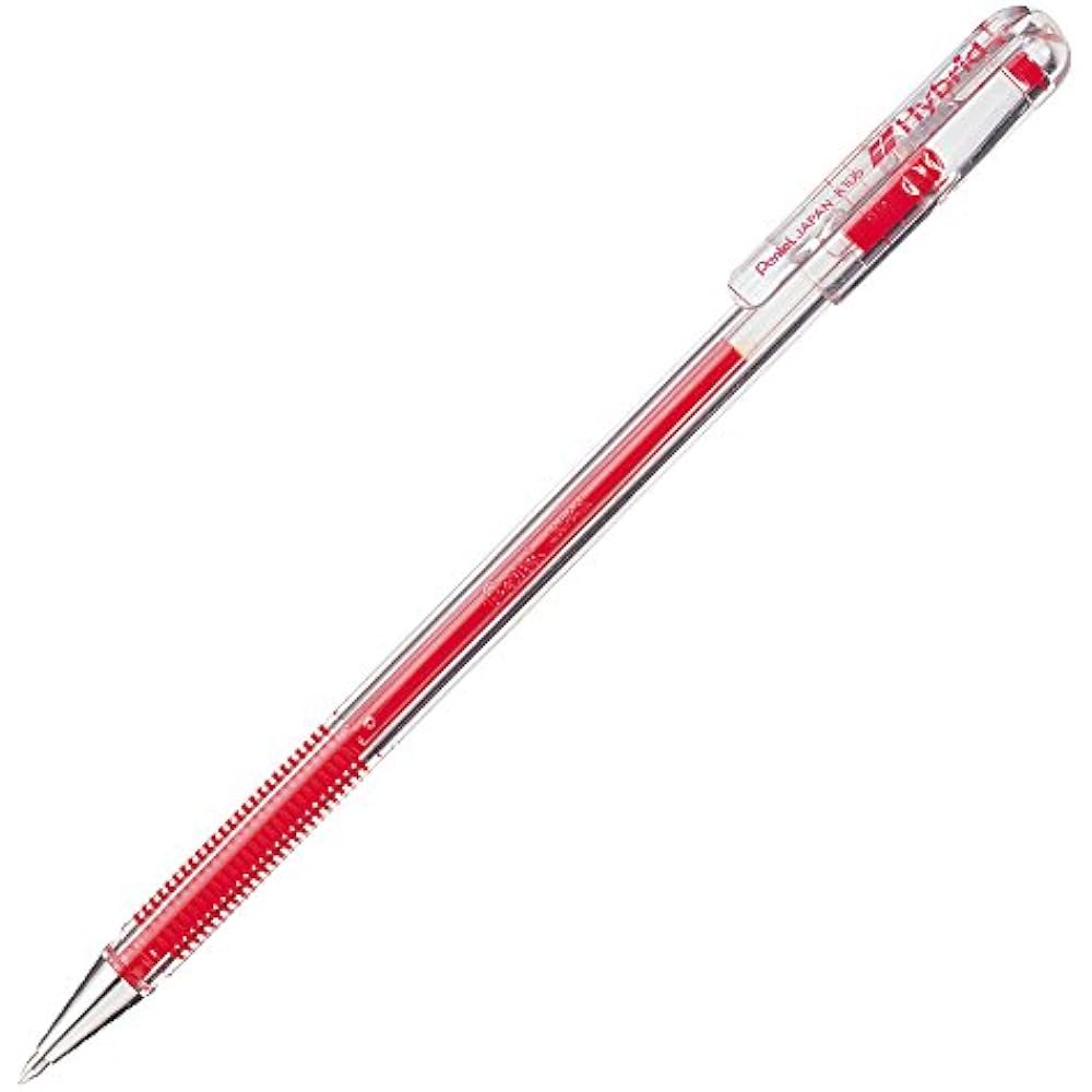 Pentel Gel Ink Ballpoint Pen Hybrid 0.5mm Red Ink K105-GB
