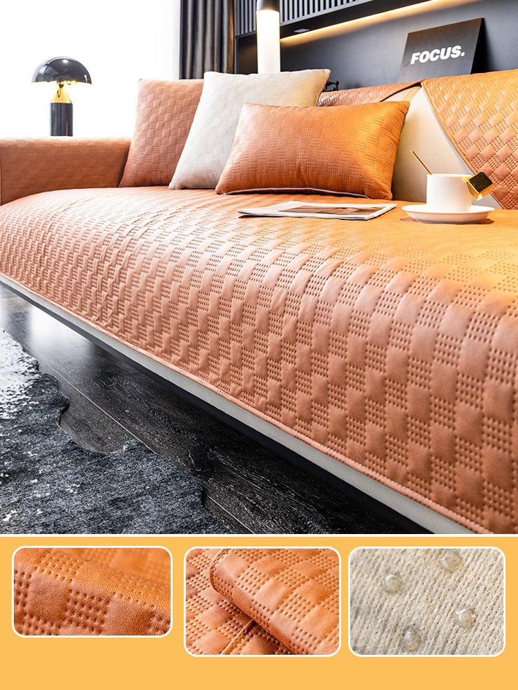 Waterproof Sofa Cover High-End Technical Fabric Luxury Leather Sofa Cushion Living Room Sofa Towel Seat Cushion Cover Universal