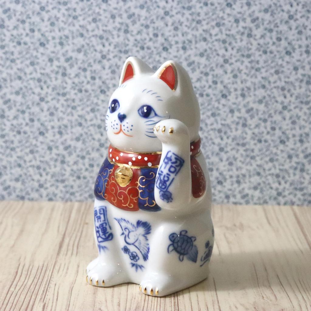 Yakushi-ugn Lyckokatt handstorlek total längd bra bra lycka lyckoklistermärke (vänster upphöjd, 3,5, 10 cm), färgad, lycka, (bra inkluderad)