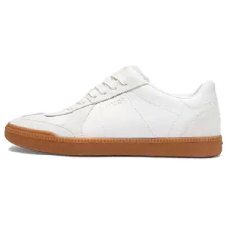

Coach Ellis Leather Suede Round Toe Lace-Up Low-Top Sneakers Women sneakers White CAQ33-OPI 37.5