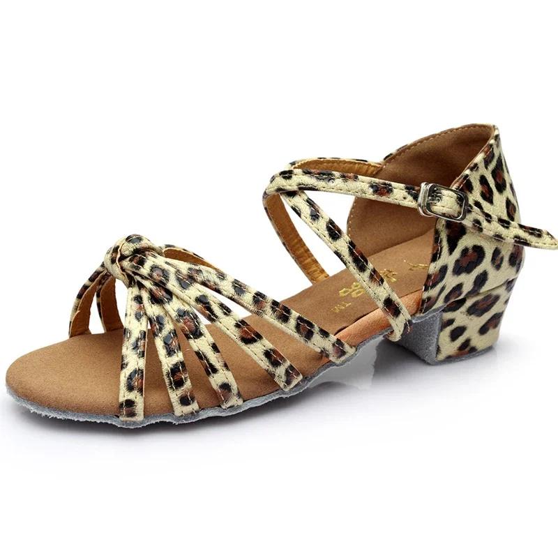 Tanzschuhe Mädchen Tanzschuh Sommer Kind High Heel Sandale Lateinischer Tanzschuh Weich besohlt Quadratischer Tanzschuh Übungs-Tanzschuh