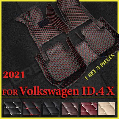 Auto-Fußmatten für VW Volkswagen ID.4 X, individuelle Auto-Fußpolster, Teppichbezug für den Innenraum