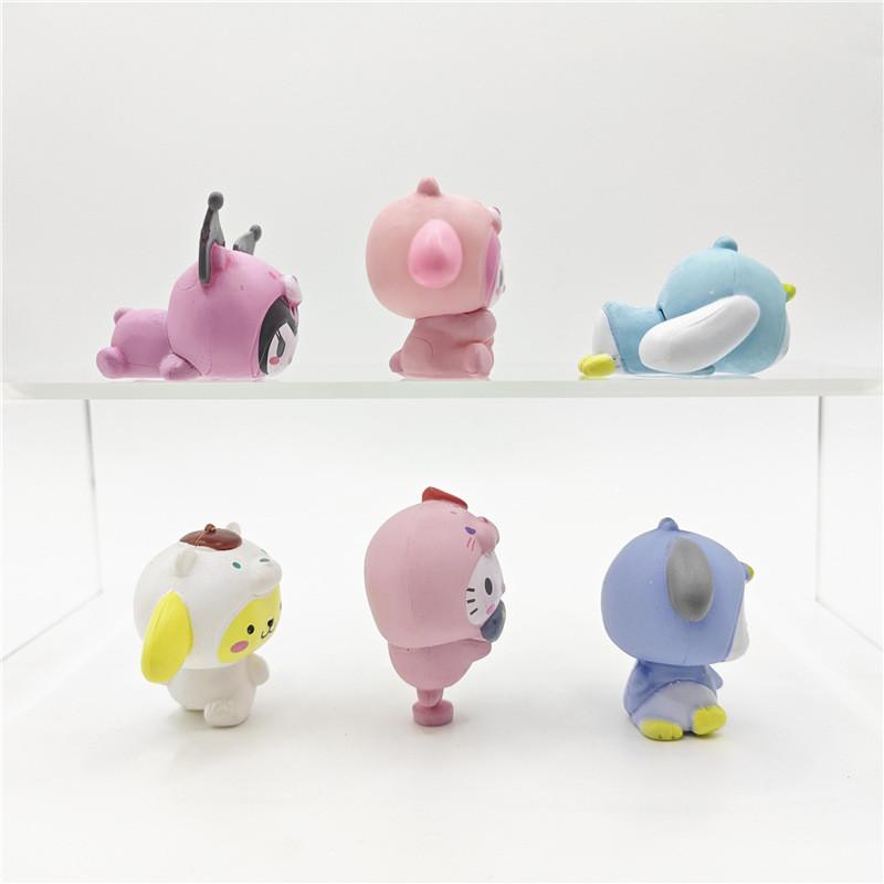 Adorable Sanrio Kuromi And My Melody Snow World Figure Collectible Blind Box Set