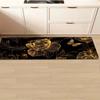 1Pcs Anti Fatigue Kitchen Rugs,Luxury Floral Design Waterproof Non-Slip Thick Cushioned Kitchen Mat Heavy Duty Comfort Standing Mat for Kitchen