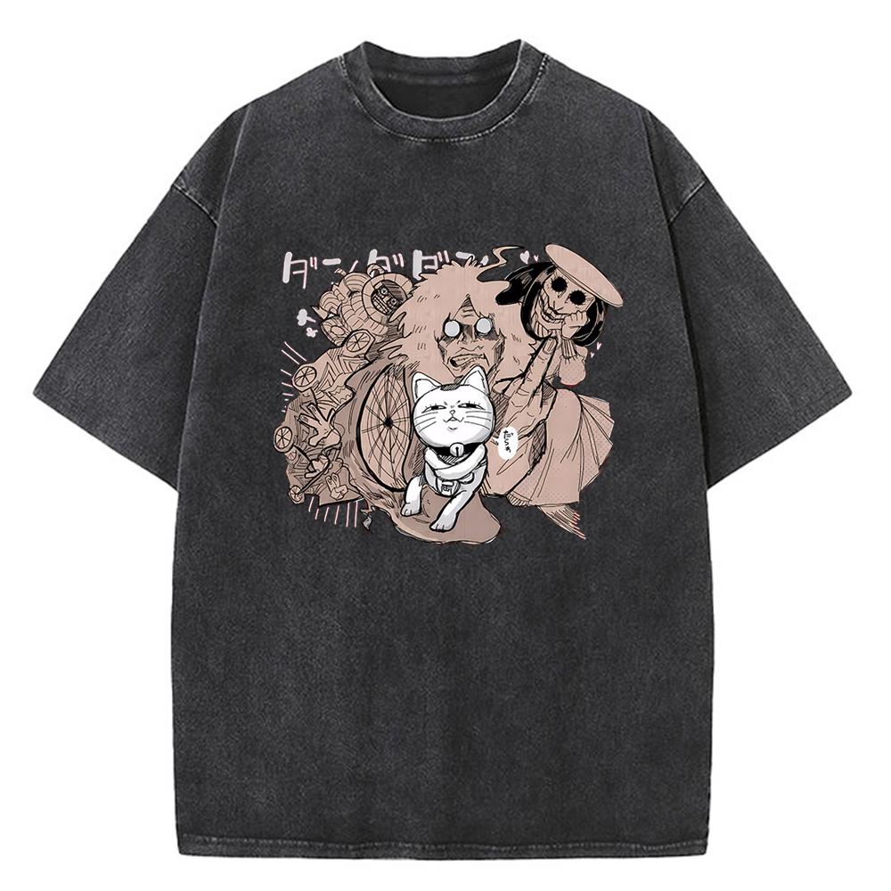 High Quality Cotton Dandadan Okarun Tshirt Men Japanese Anime T Shirt Cartoon EU Size Tshirt Aesthetic Fashion Tee Male