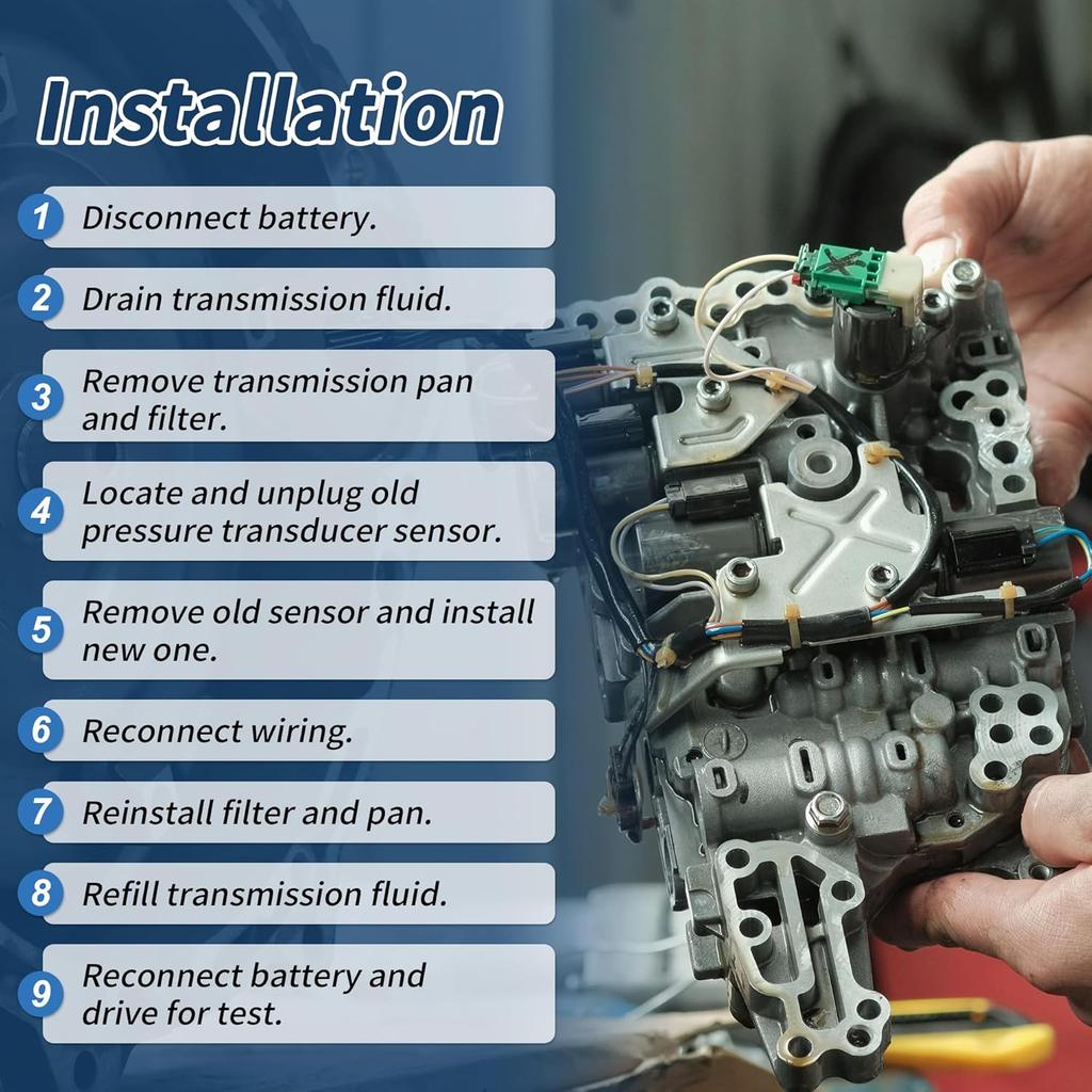 No.5078708AC 62TE Transmission Pressure Transducer Sensor for Chrysler Sebring 3.5 07-10 for Chrysler Pacifica 4.0 07-08 for Dodge Journey 3.6 11-19
