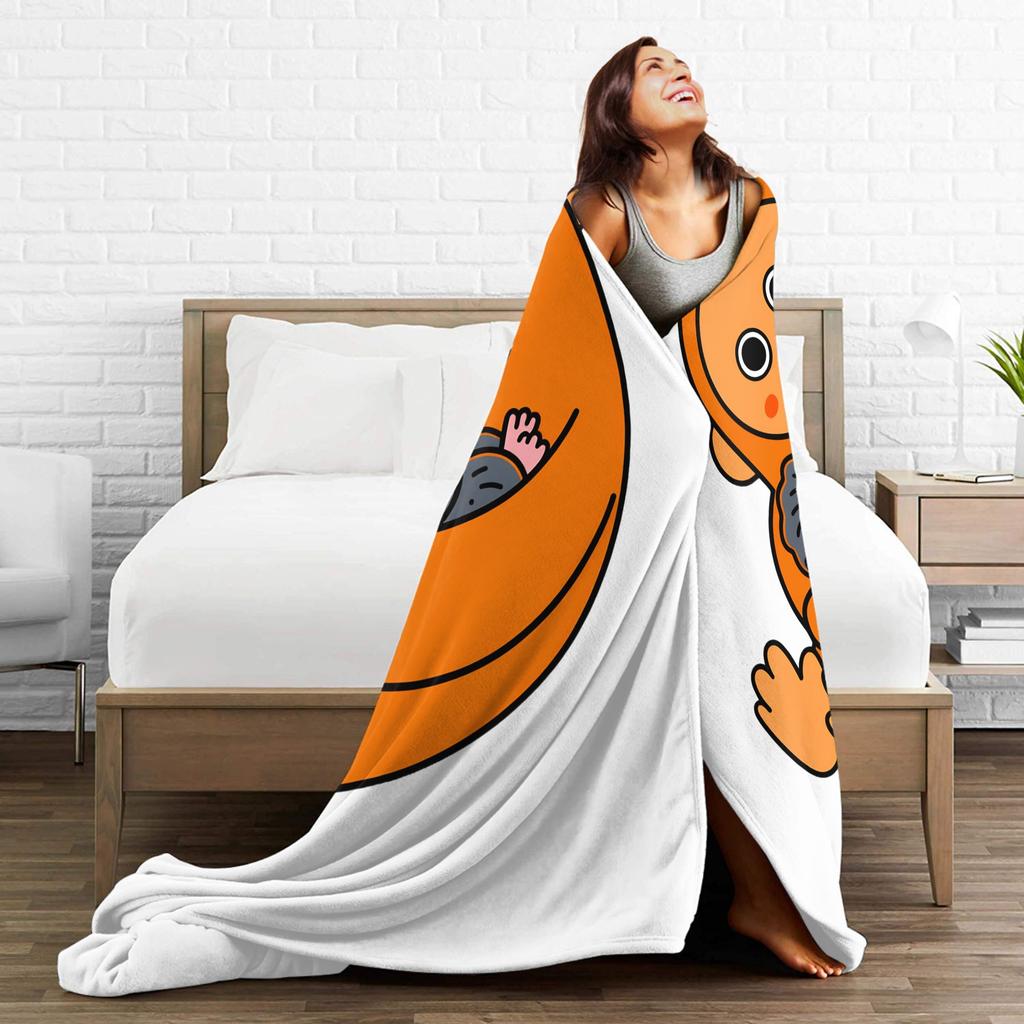 Monkey Punch Flannel Blanket Winter Super Soft Throw Blanket for Girls Boys Living Room Fashion Bedspread Sofa Bed Cover