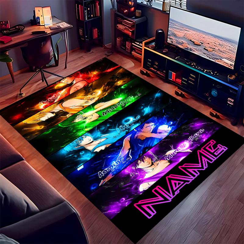 Custom personalization Kuroko's Basketball Print Area Rug - Soft, Washable Non-Slip Indoor Mat,Living Room,Home&Office Decorative Rug