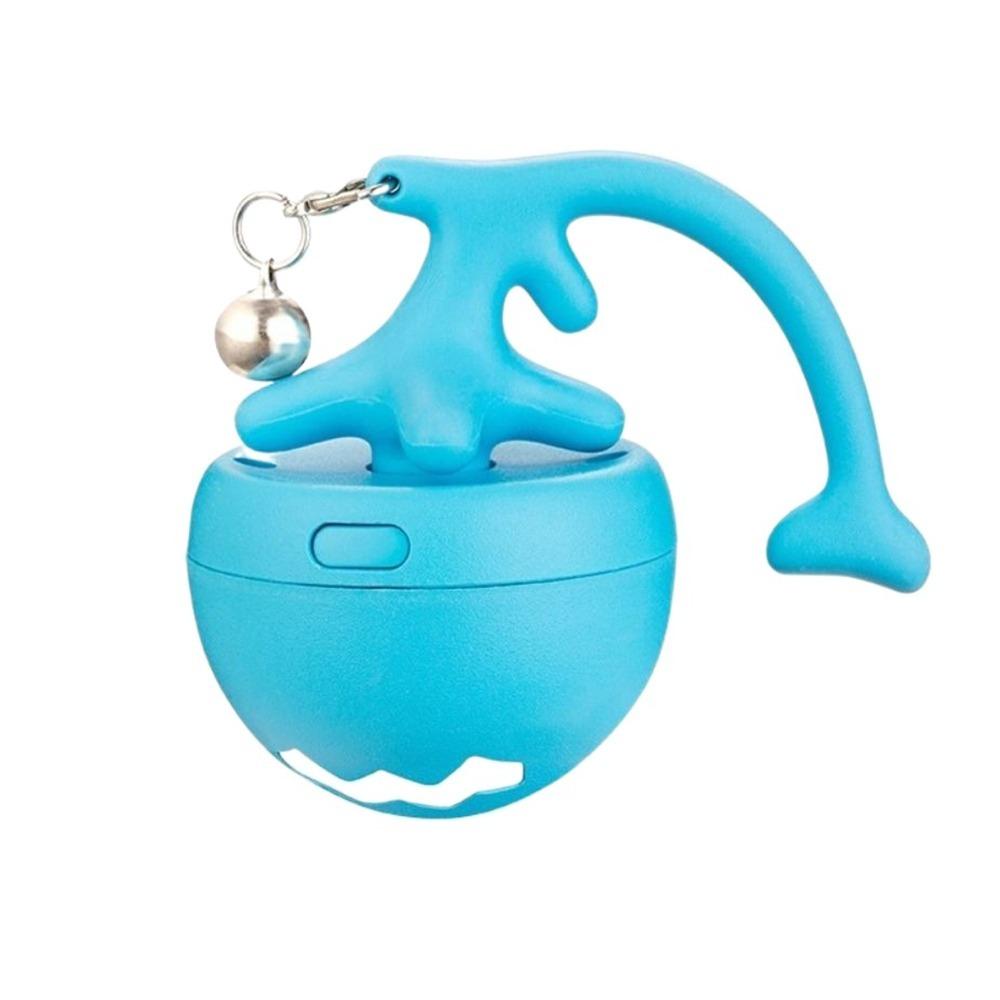 Automatic Electric Cat Teasing Toy Ball Bite Resist Motion Activate Fish Bone Spinning Ball Relieve Boredom Mouse Catching