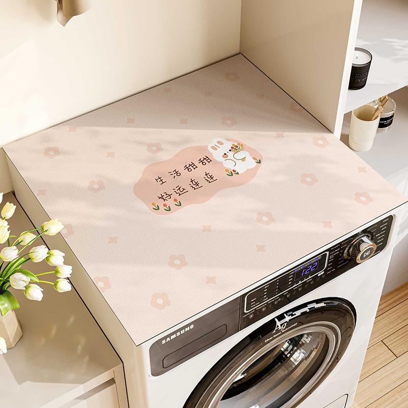Small Fresh Washing Machine Dust Mat Placemats for Table Dish Drying Decor Table Kitchen Decoration Accessories