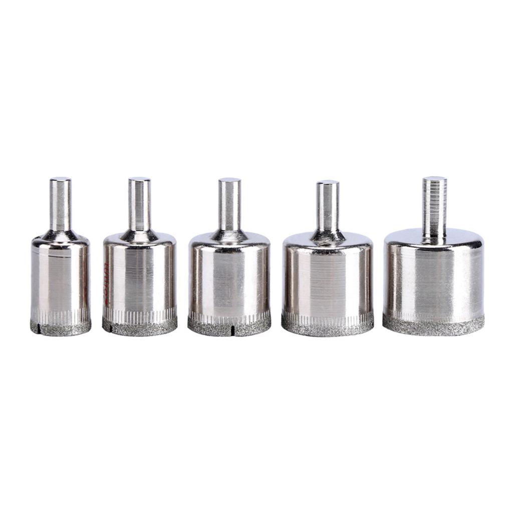 5Pcs Diamond Tile Hole Saw Drill Bit Bits Set Glass Marble Granite Slate Cutting Tool