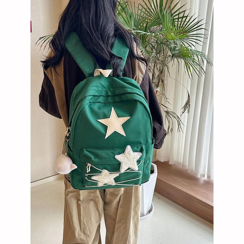 Koreansk Søt Alt-Match Stjerne Ryggsekker Japansk Dame Streetwear Y2k Estetisk Skolesekker Kawaii Ryggsekk Studenter